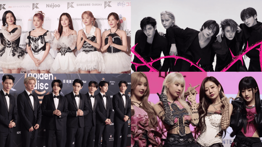 K-pop generations collage showing idol groups from early eras to modern global K-pop acts