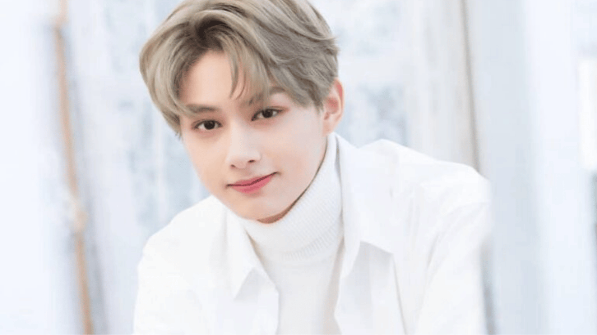 The8 of seventeen posing for a portrait with a creative and stylish appearance
