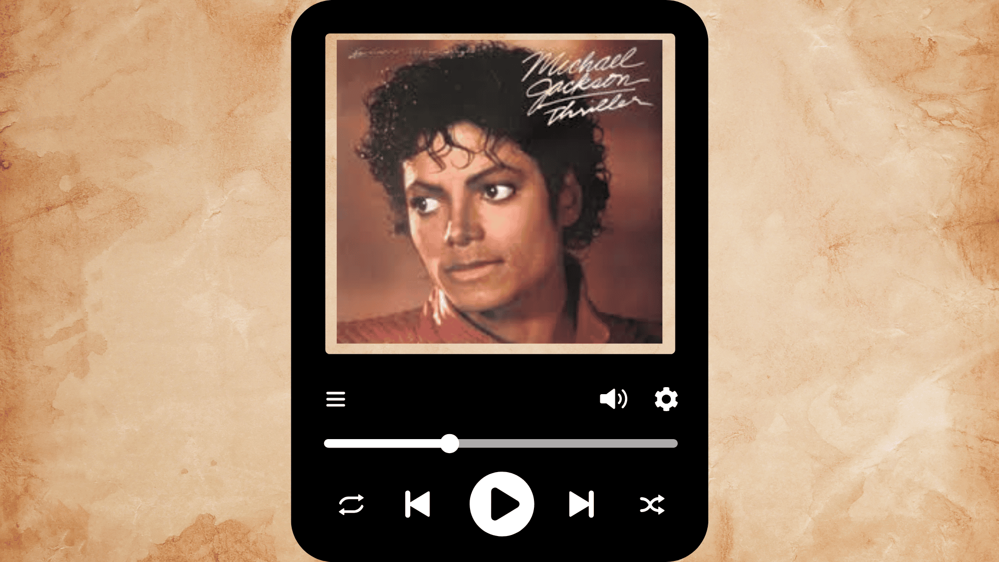 Michael Jackson posing during the Thriller era with the bestselling album cover.