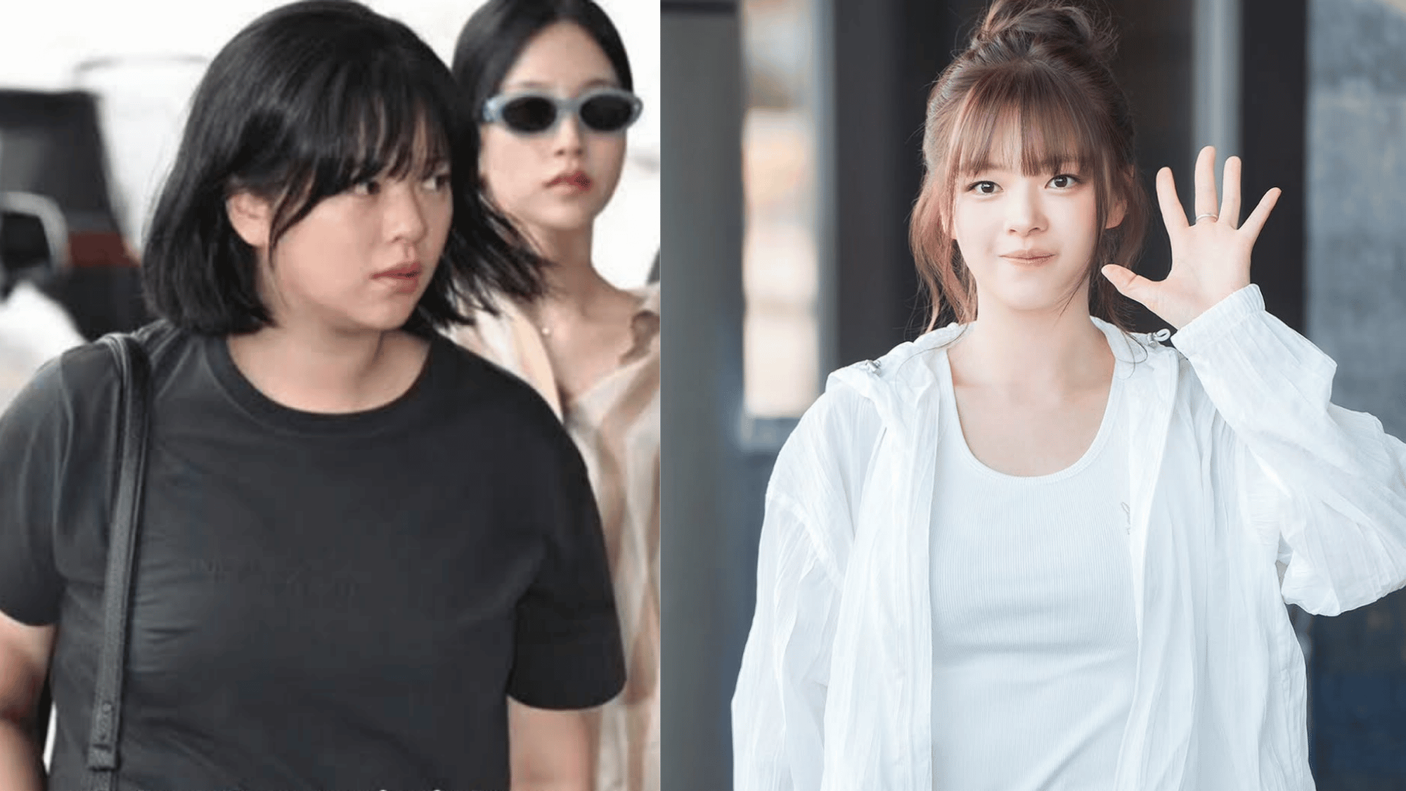 Jeongyeon weight gain during steroid treatment vs slimmer look at airport in 2026