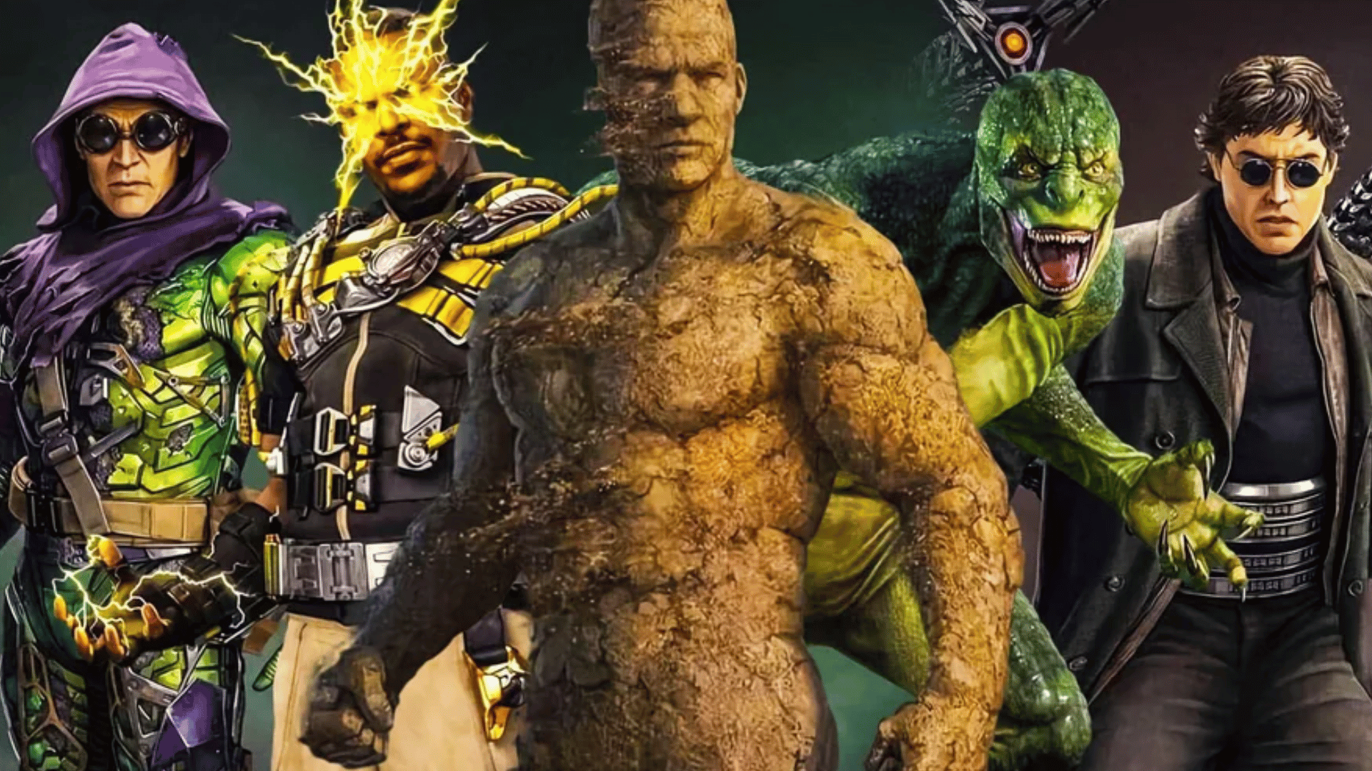 green goblin doc ock sandman lizard and electro reunite in spider man no way home