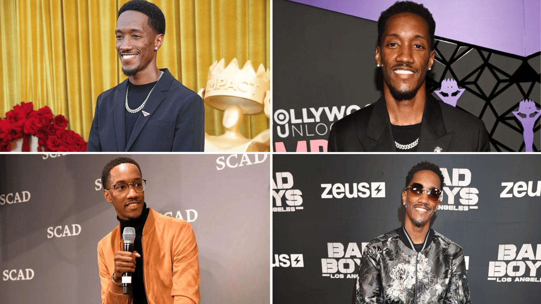 lemuel plummer in multiple public appearances highlighting his zeus network career and entertainment success