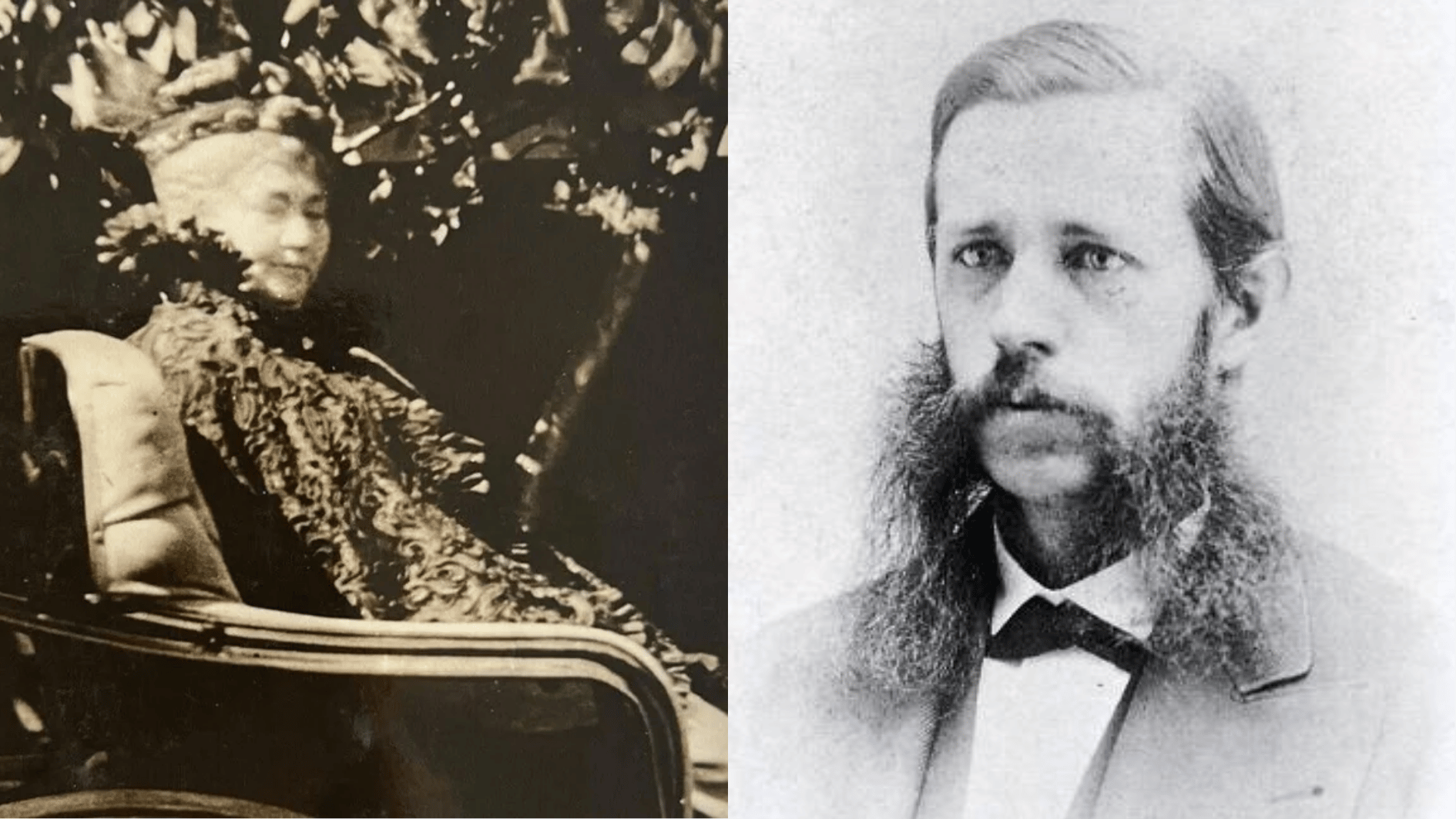historical portraits of sarah winchester and her husband william wirt winchester