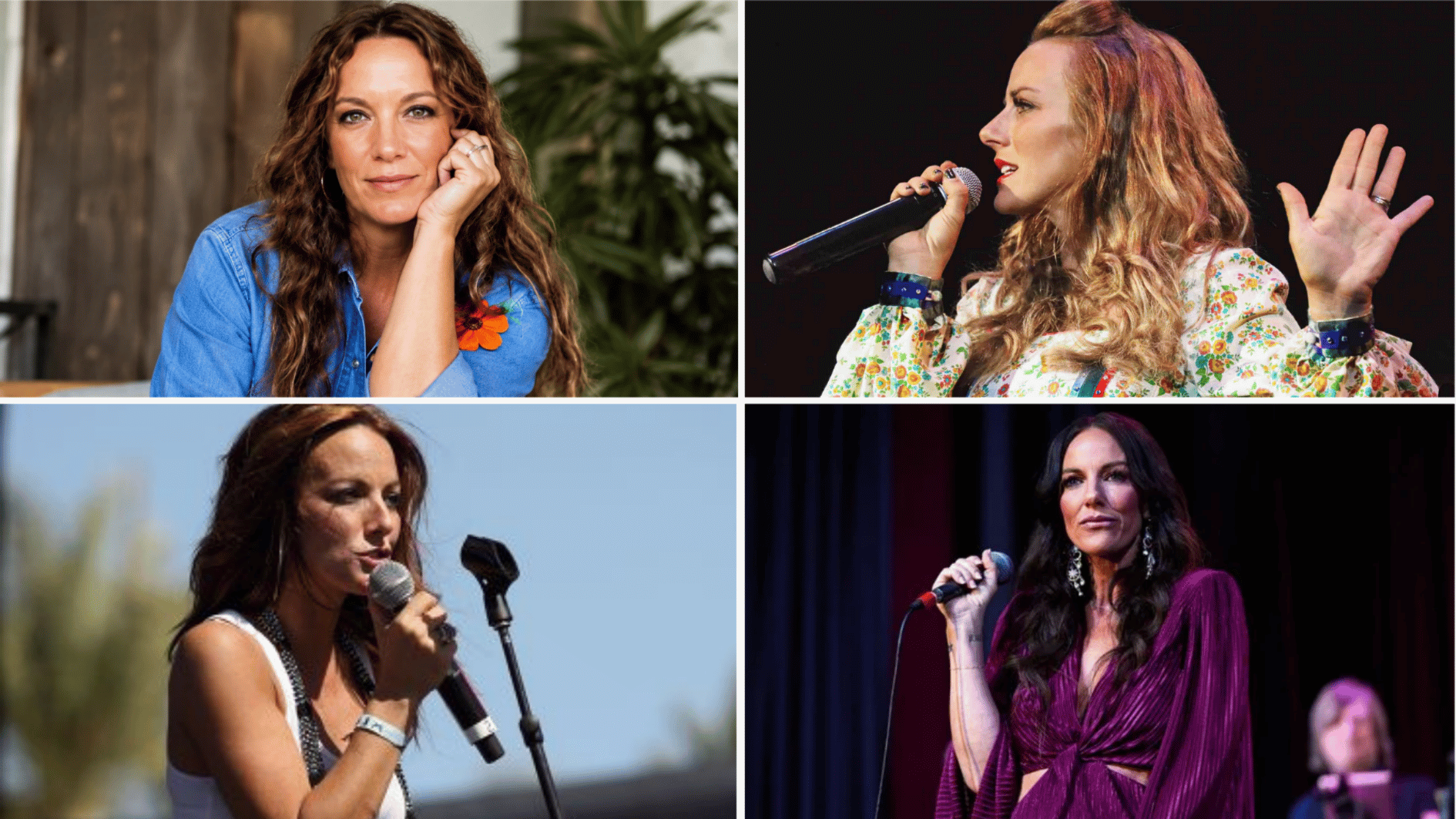 tayla lynn performing country music on stage and posing in multiple career moments
