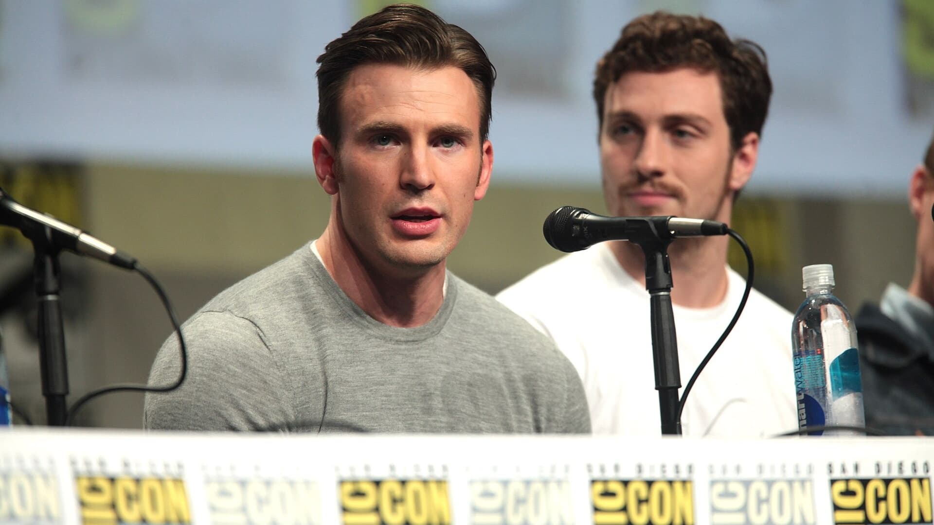 Chris Evans promoting Avengers Age of Ultron at San Diego Comic-Con