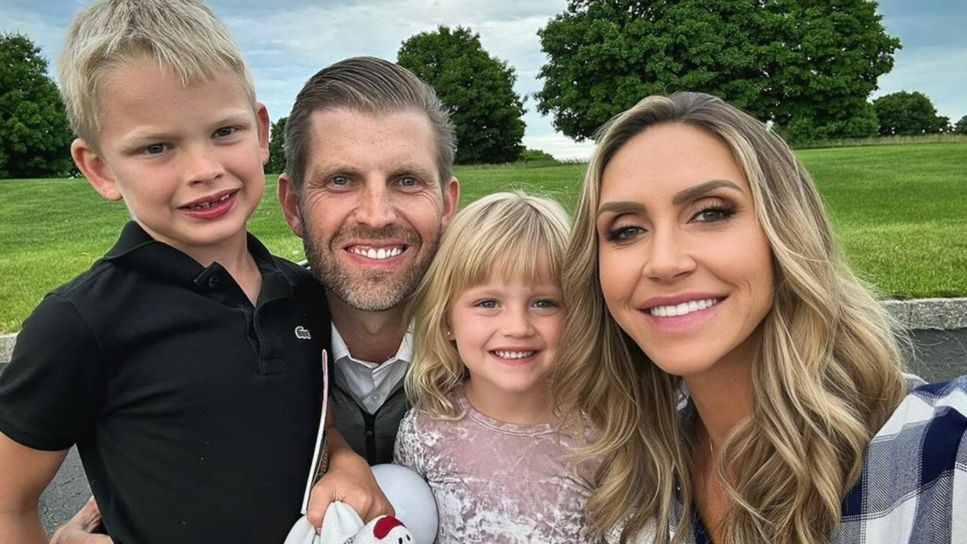 lara trump with eric trump and their kids luke and carolina