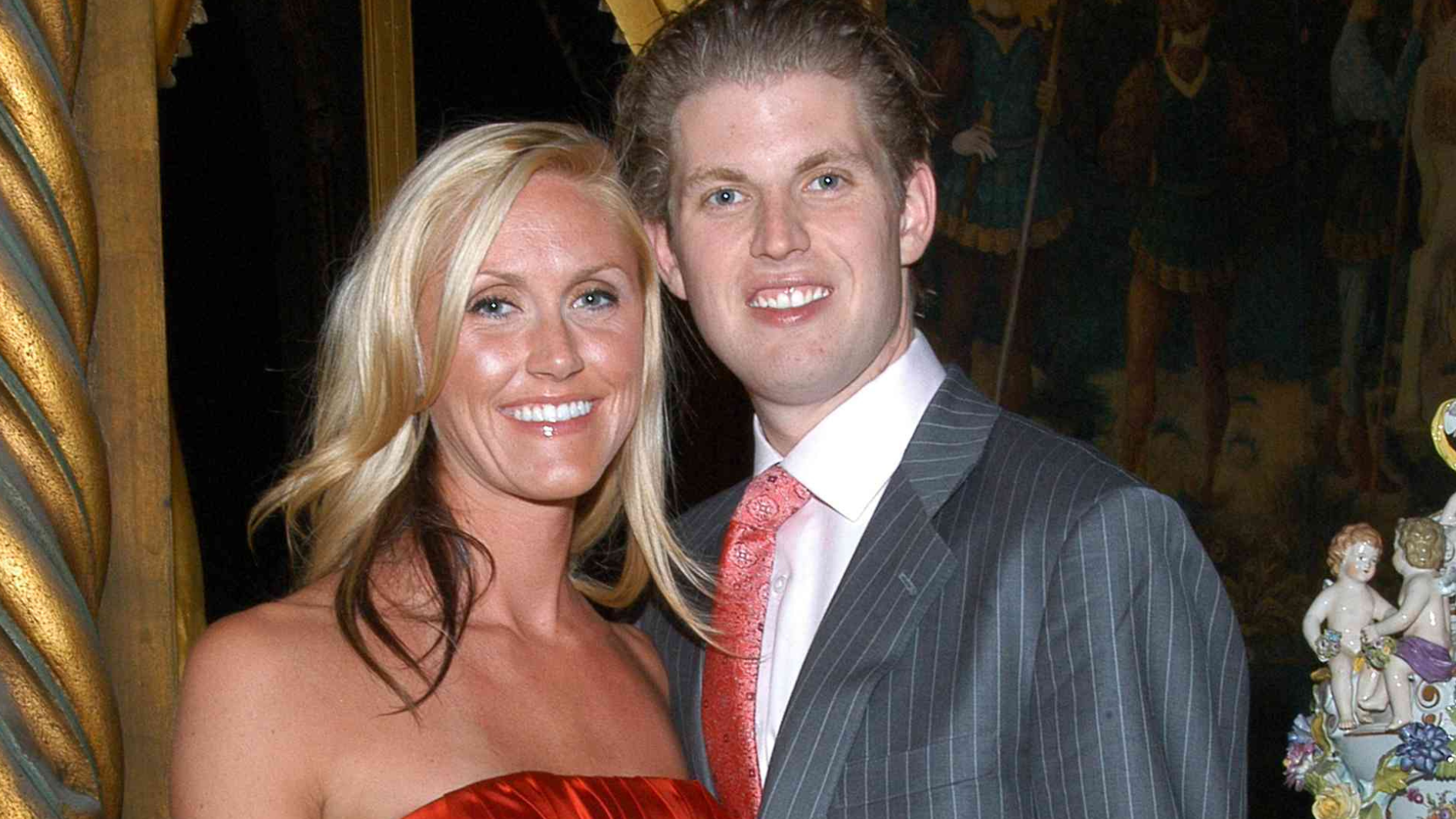 lara trump posing with her husband eric trump