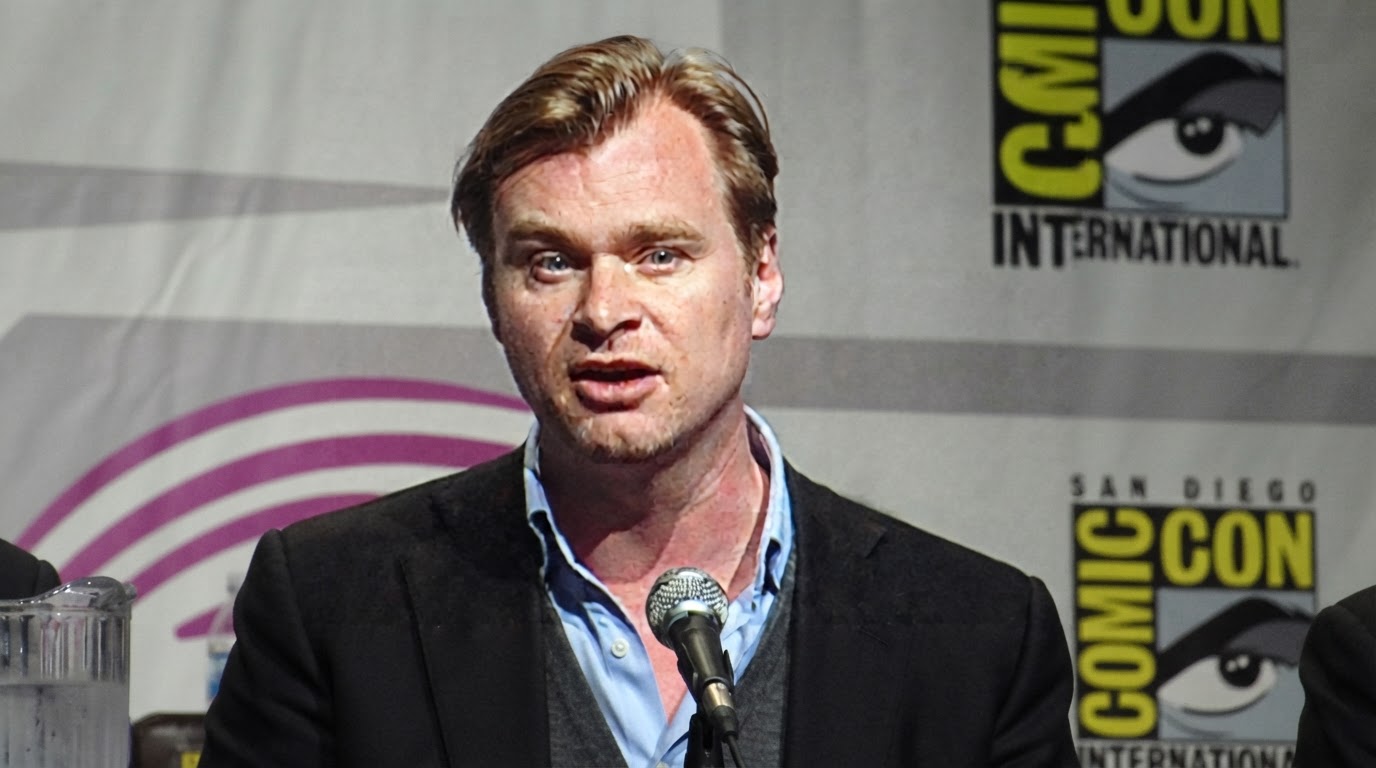 Christopher Nolan speaking during an Inception panel at WonderCon in 2010